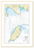 Framed Nautical Chart - Admiralty Chart 2094 - Kirkcudbright to Mull of Galloway and Isle of Man