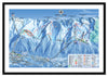 Framed Piste Map - Chamonix