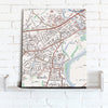 Map Canvas - Personalised Ordnance Survey Street Map - Classic (optional inscription) - Love Maps On...