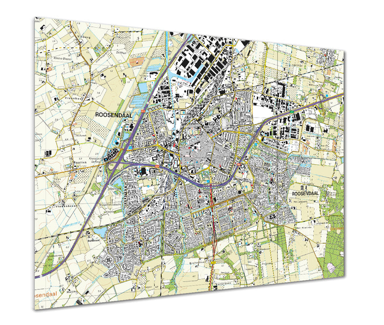 Map Poster - Netherlands 1:25,000 - postcode centred
