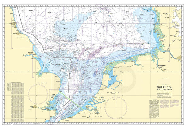 Nautical Chart - Admiralty Chart 2182A - North Sea - Southern