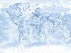 Map Wallpaper - Political World Map - Blue - Love Maps On... - 4
