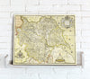 Map Canvas - Vintage County Map - Yorkshire - Love Maps On... - 2