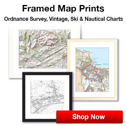 Custom personalised framed maps