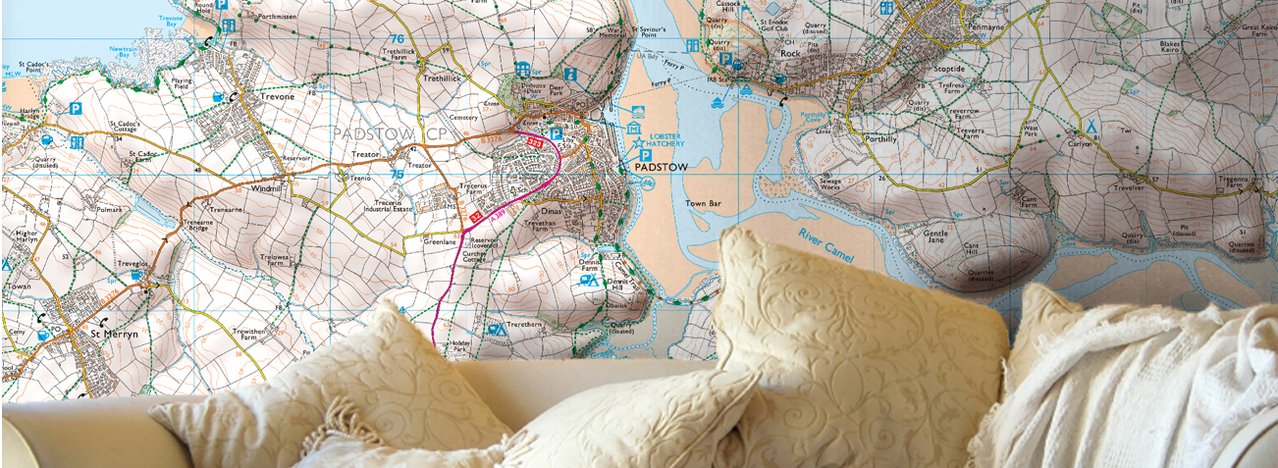 Custom Map Wallpaper