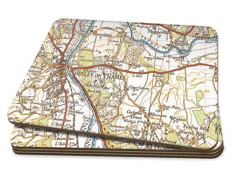 Map Placemats - Personalised Vintage 1940's Map