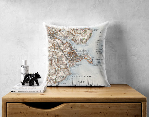 Personalised Vintage Map Cushion 1906-1913
