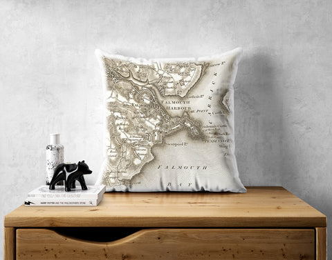Personalised Vintage Map Cushion - 1805-1895 (Old Series)
