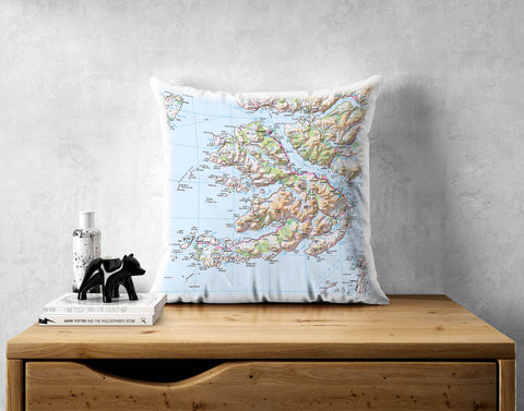 Personalised Map Cushion - Ordnance Survey Regional Mapping