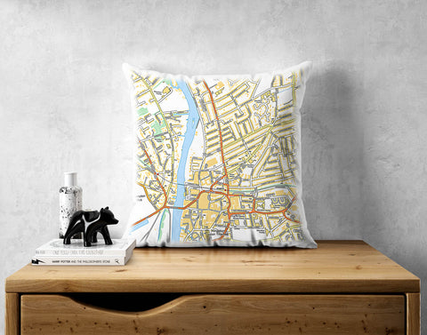 Personalised Map Cushion - Ordnance Survey Street Map (1:10,000)