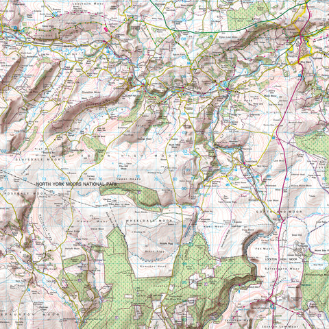Glass Splashbacks - Custom OS Landranger Map with Hillshading