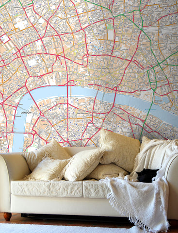 Map Wallpaper - Custom Ordnance Survey Street Map