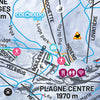 Piste Map Poster - La Plagne