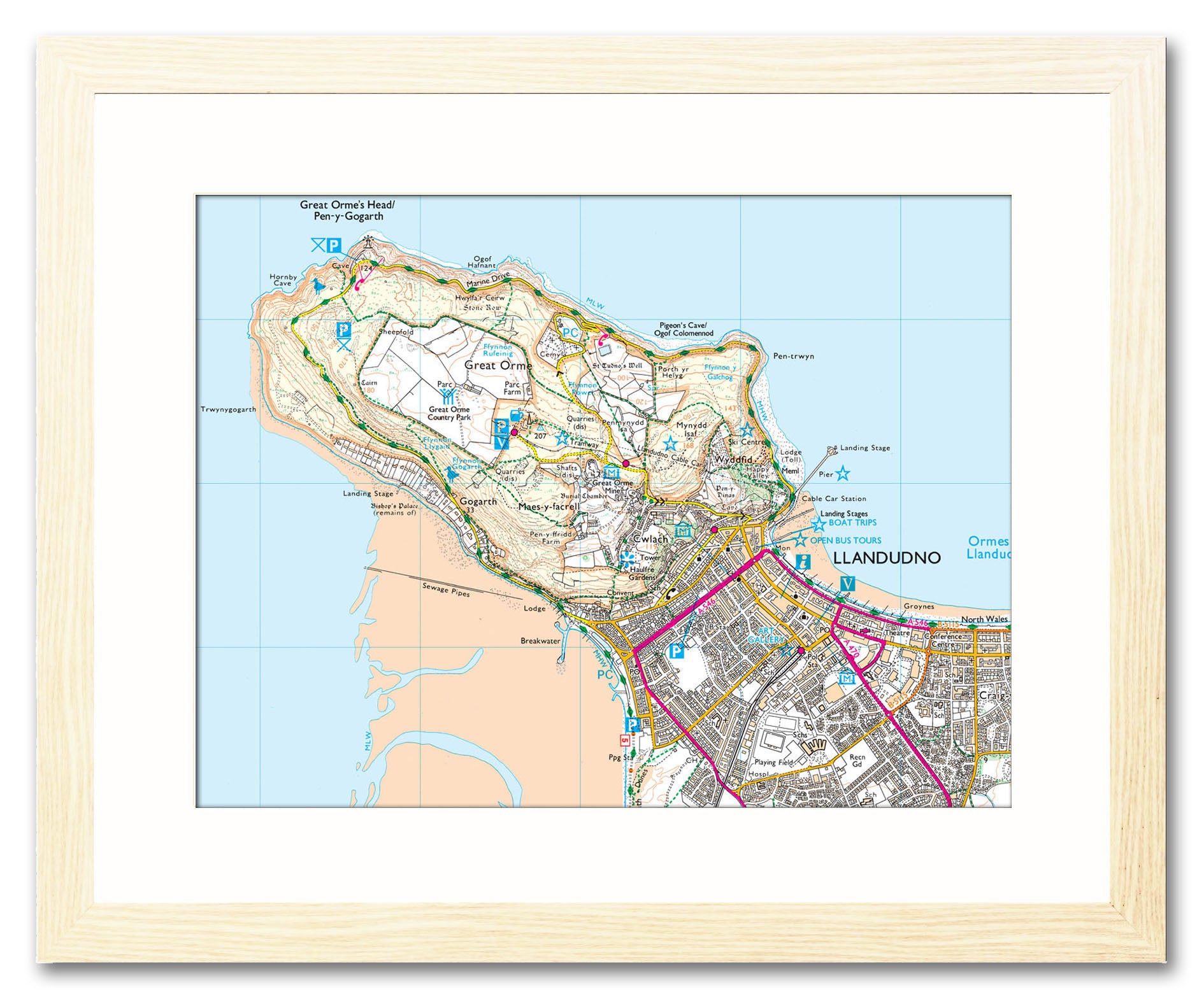 Os Map Picture Framed Map - Custom Ordnance Survey Explorer Map from Love Maps On...