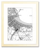 Framed Map - Custom Vintage Ordnance Survey Map - Victorian Street Map