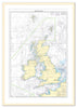 Framed Nautical Chart - Admiralty Chart 2 - British Isles