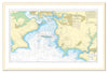 Framed Nautical Chart - Admiralty Chart 30 - Plymouth Sound and Approaches