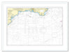 Framed Nautical Chart - Admiralty Chart 442 - Lizard Point to Berry Head