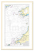Framed Nautical Chart - Admiralty Chart 1178 - Approaches to the Bristol Channel