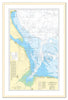 Framed Nautical Chart - Admiralty Chart 1190 - Flamborough Head to Blakeney Point.