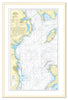 Framed Nautical Chart - Admiralty Chart 1411 - Irish Sea Western Part