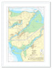 Framed Nautical Chart - Admiralty Chart 1464 - Menai Strait