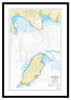 Framed Nautical Chart - Admiralty Chart 2094 - Kirkcudbright to Mull of Galloway and Isle of Man