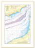 Framed Nautical Chart - Admiralty Chart 2451- English Channel - Newhaven to Dover and Cap d'Antifer to Cap Gris-Nez