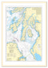 Framed Nautical Chart - Admiralty Chart 2724 - North Channel to the Firth of Lorn