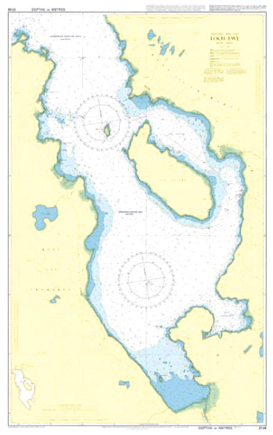 Framed Nautical Chart - Admiralty Chart 3146 - Loch Ewe.
