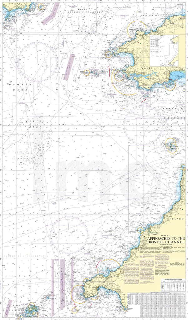Nautical Chart Wallpaper 1178 Approaches To The Bristol Channel From nautical-chart-wallpaper-1178-approaches-to-the-bristol-channel-from