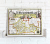 Map Canvas - Vintage County Map - Berkshire - Love Maps On...