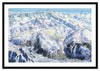 Framed Piste Map - Alpe d'huez