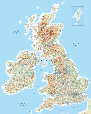 Map Wallpaper  - British Isles