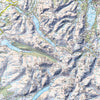 Map Wallpaper - Custom Ordnance Survey Landranger Map with Hillshading - Love Maps On... - 4