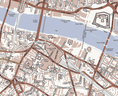 Map Wallpaper - Custom Ordnance Survey Street Map - Classic from Love ...