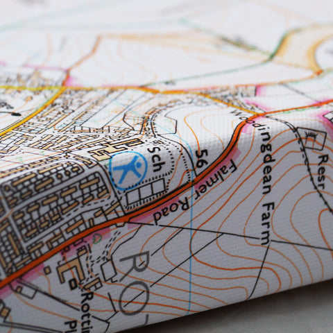 Custom Sized Map Canvas Print