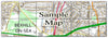 Ceramic Map Tiles - Personalised Ordnance Survey Street Map - High Detail