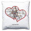 Personalised Love Hearts Map Cushion - Love Maps On... - 4
