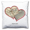 Personalised Love Hearts Map Cushion - Love Maps On... - 5
