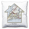 Personalised House Map Cushion - Love Maps On... - 2