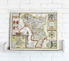 Map Canvas - Vintage County Map - Derbyshire - Love Maps On...