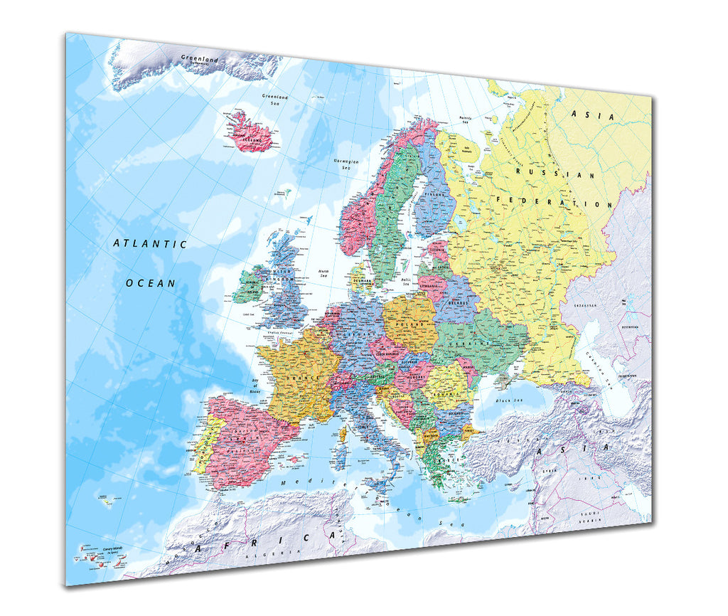 Map Poster - Map of Europe for Schools - Love Maps On... - 1
