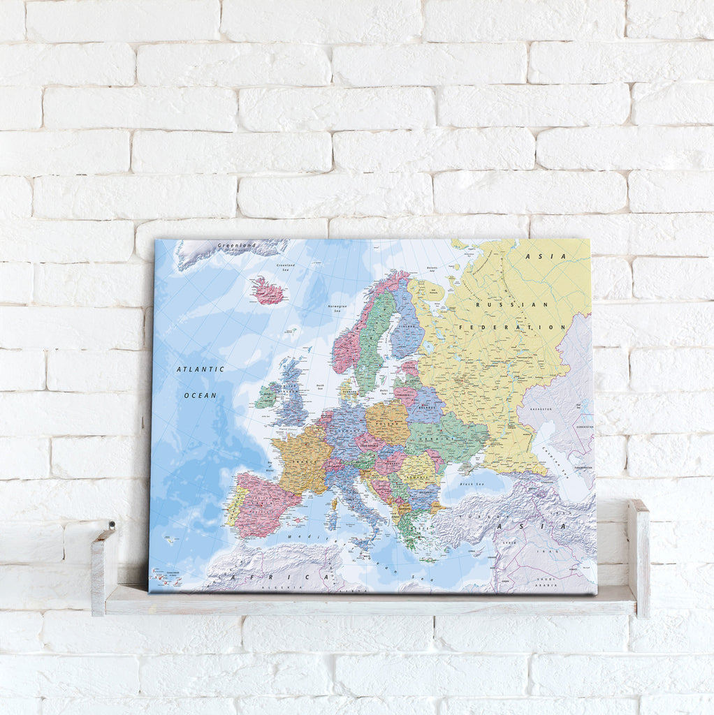 Map Canvas - Europe Political Map - Love Maps On...