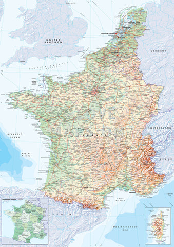 Map Wallpaper  - France & The Low Countries