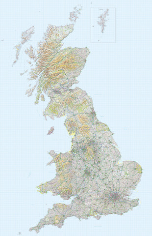 Map Wallpaper  - Great Britain 1:250,000