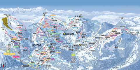 Piste Map Poster - Morzine & Les Gets