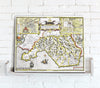 Map Canvas - Vintage County Map - Glamorganshire - Love Maps On... - 1