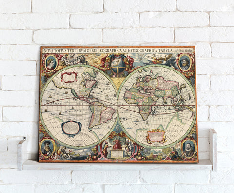 Map Canvas - Hondius World Map