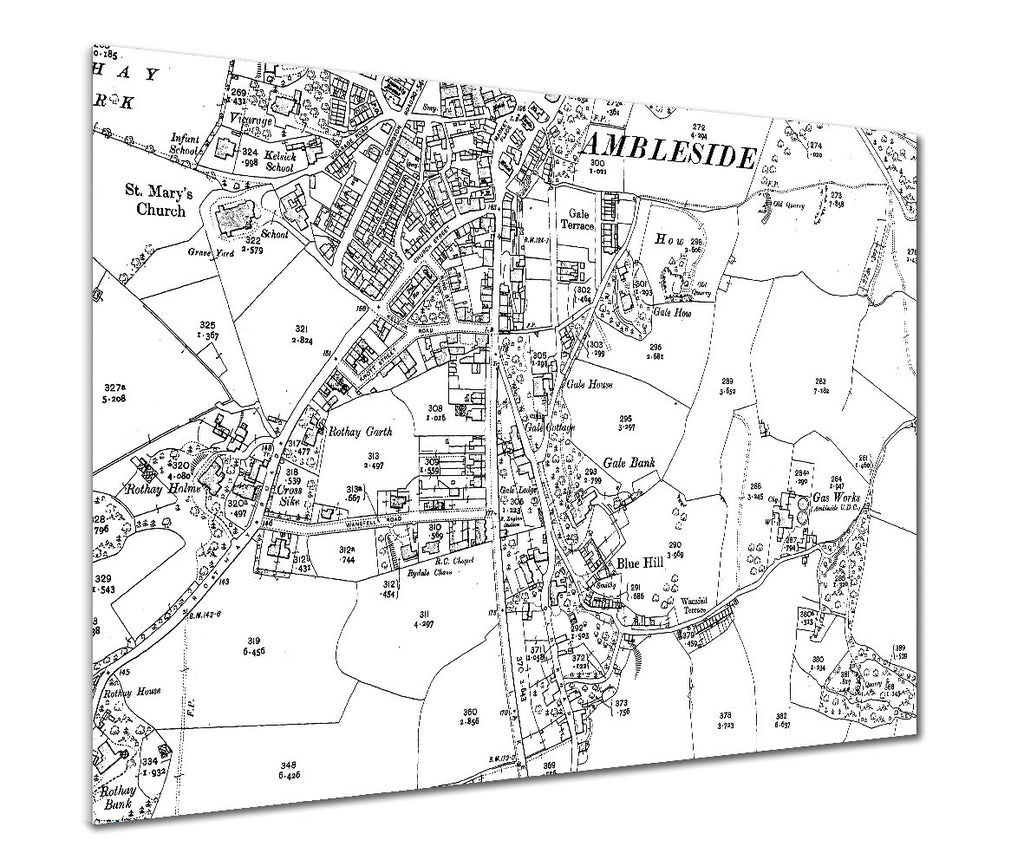 Map Poster - Custom Vintage Ordnance Survey - Victorian Street Map - High Detail - Love Maps On... - 2